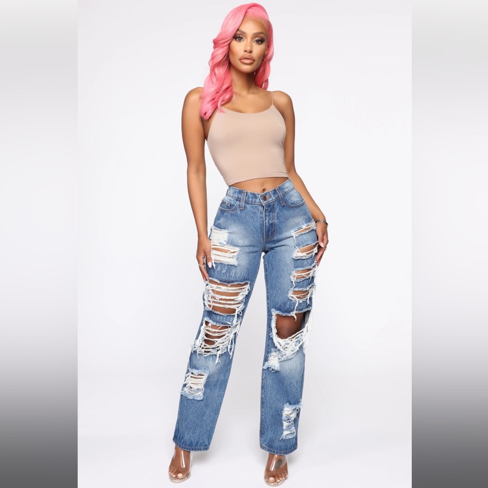 Fashion nova Boyfriend Jeans size 13